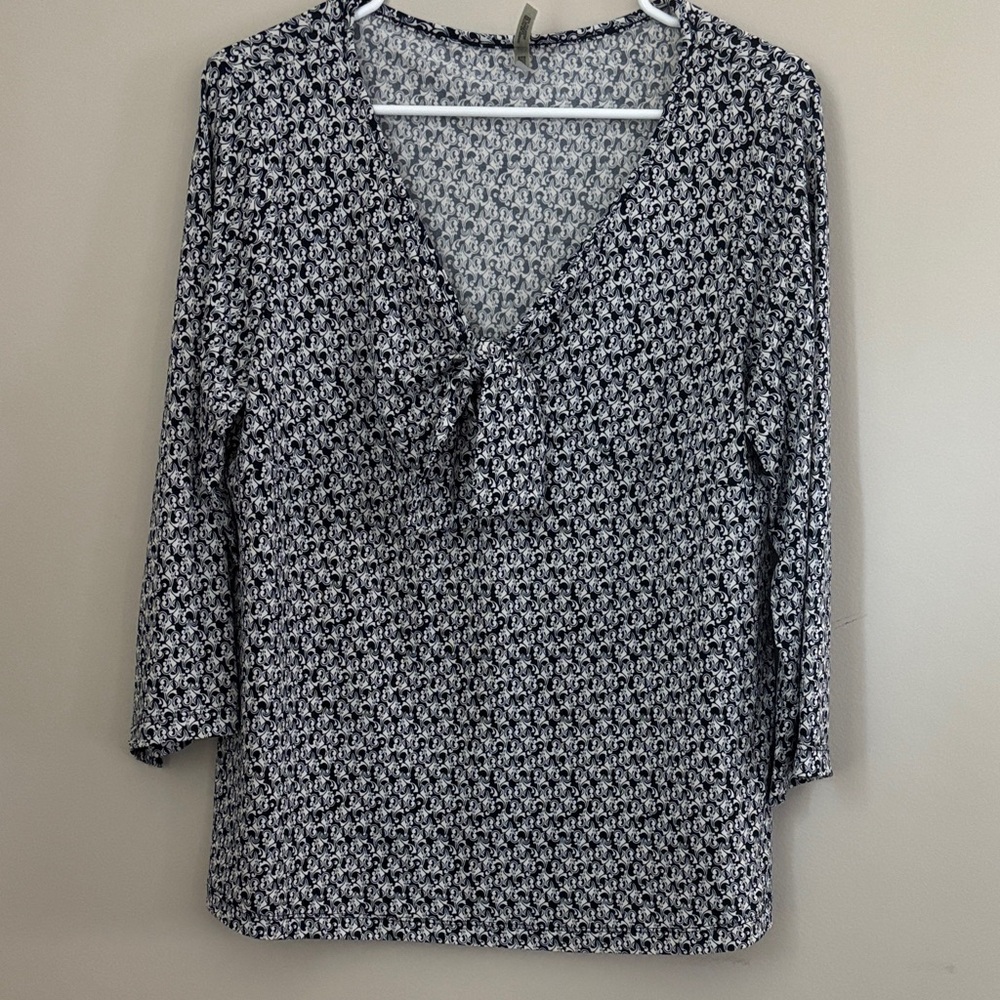 White Stag Black and White Blouse